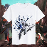 Itachi Uchiha Costume Naruto T-Shirt Naruto Sasuke Uchiha Skunk Kakashi Short Sleeve