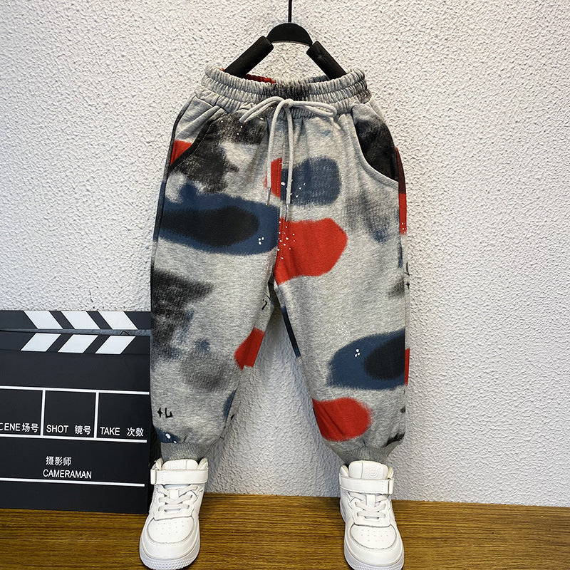 Toddler Boys Pants Boys' Sports Pants Knitted Sweatpants