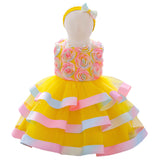 Summer Rompers Children's Cake Birthday Party Dress