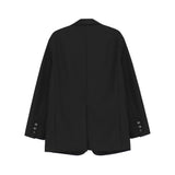 Men's Casual Suit Man Blzer Simple Style Solid Color Single Breasted Blazer Men Loose Lapels Casual Suit Top