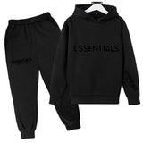 Kids Fog Fear of God Essentials Hoodie & Pants 2 Piece Set