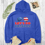 Let'S Go Brandon Hoodie Glasses Printed Hoodie
