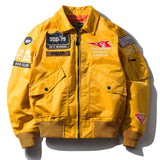 Green Varsity Jacket Men's Autumn Stand Collar Flying Jacket Men's Loose Top