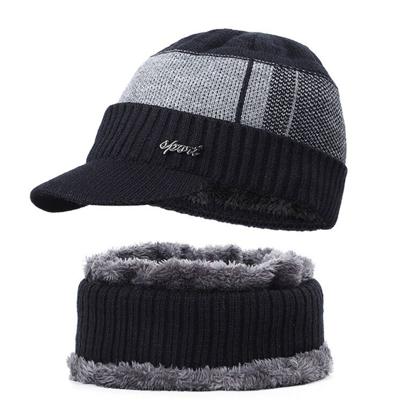 Men Winter Hats Men's Winter Hat Thermal Knitting Woolen Cap Men's Winter