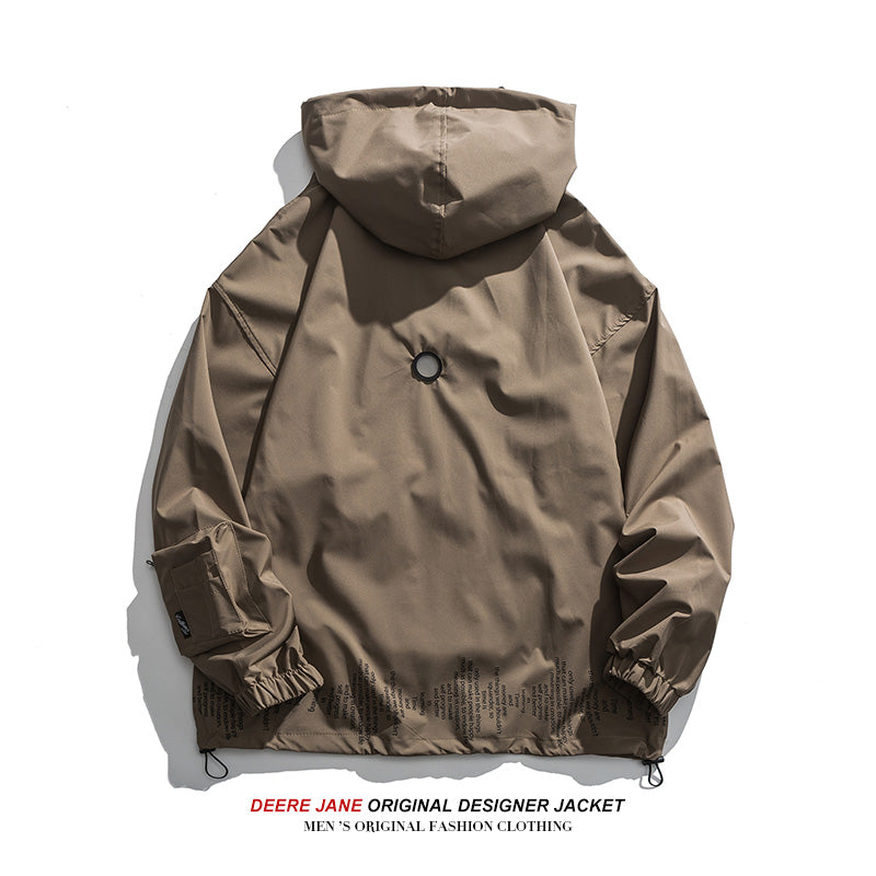 Men Jacket Men's Spring and Autumn Loose All-Matching Jacket