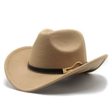 Cowboy Hats Rolled Brim Men and Women Retro