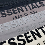 Fog Fear of God Essentials T Shirt Long Sleeve Back Three-Dimensional Letter Loose Couple T-shirt