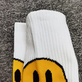 Drew House Smiley Face Printed Stockings Fashion Brand Leisure Cotton Mid-Calf Length Socks