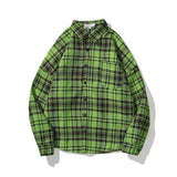 Palm Angels Sweatshirts Angel Plaid Long Sleeve Shirt Men's Loose Shirt Coat