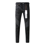 Purple Brand Jeans Coating Texture Personality Jeans