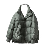 Women Winter Coats Puffer Jacket down Coat down Jacket Women's Winter Loose Contrast Color