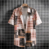 Men Hawaii Shirts Fashion Men's Short Sleeve Shirt