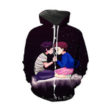 Stranger Things Hoodie 3d Digital Printing Coat Cartoon Anime Sweater Casual Loose-Fitting Hoodie
