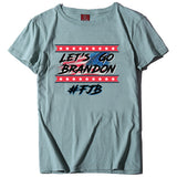 Let's Go Brandon T Shirts Brandon Printed Short-Sleeved T-shirt Women's Bottoming Shirt
