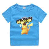 Children Pokemon Pikachu T Shirt Cotton T-shirt Casual Sports