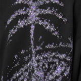 Palm Angels Sweatshirts Coconut Tree Printing Plus Velvet Round Neck Long Sleeve Sweater Men 'S Coat