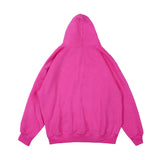 Mens Fall Outfits Letter Graffiti Couple Hooded Top Loose Street Hanging Shoulder Fleece Sweater