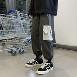 Men Pants Men's Loose Color Matching plus Size Leisure Sports