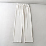 Women Fall Fall Four-Color Side Slit Pants Elastic Waist Sports Trousers