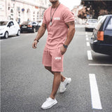 Fear of God Fog T Shirt Essentials Double Line Casual Sports Short Sleeve Shorts Suit