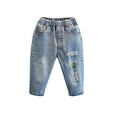Toddler Boys Pants Children's Clothing Boys Autumn Clothing Ripped Denim