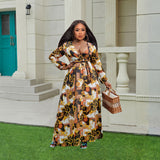 Nina Parker plus Size Dresses Sexy Floral Dress Beach Chiffon