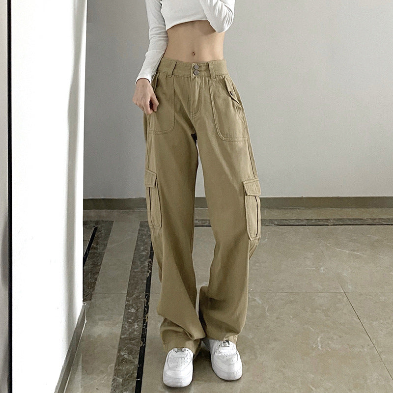 Julia Fox Low Rise Trousers Autumn Women's Sports Casual Working Pants