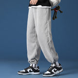 Mens Corduroy Pants Ankle Banded Pants Sweatpants Men's Spring and Autumn Loose Casual Harem Pants