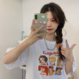 Preppy Aestitic T Shirt Short-Sleeved T-shirt Women's Loose Top