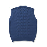 Men Sweater Vest Hollow out Sweater Vest Men's Loose V-neck Sleeveless Sweater Vest
