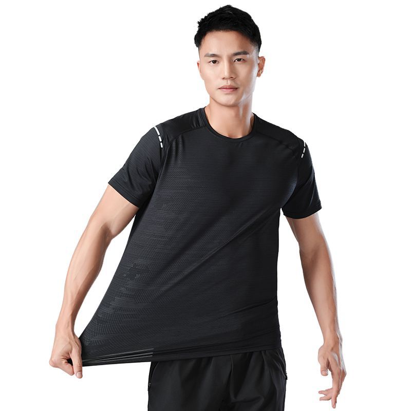 Sweat Wicking Shirt Quick-Drying T-shirt Men 'S Short-Sleeved Round Neck Sportswear