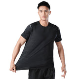 Sweat Wicking Shirt Quick-Drying T-shirt Men 'S Short-Sleeved Round Neck Sportswear