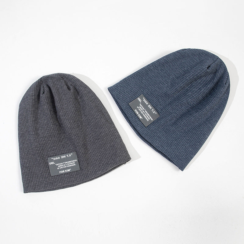 Toboggan Hat Women's Spring and Summer Knitted Pile Heap Cap Men