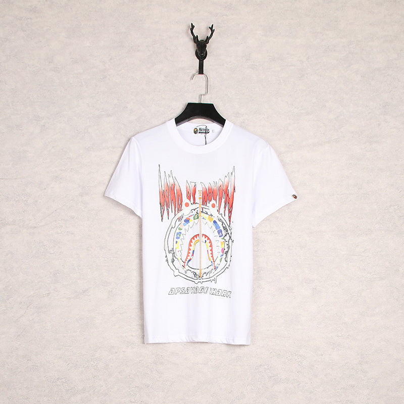 WGM Closing Graffiti Printing Youth Men's and Women's Short-Sleeved T-shirt