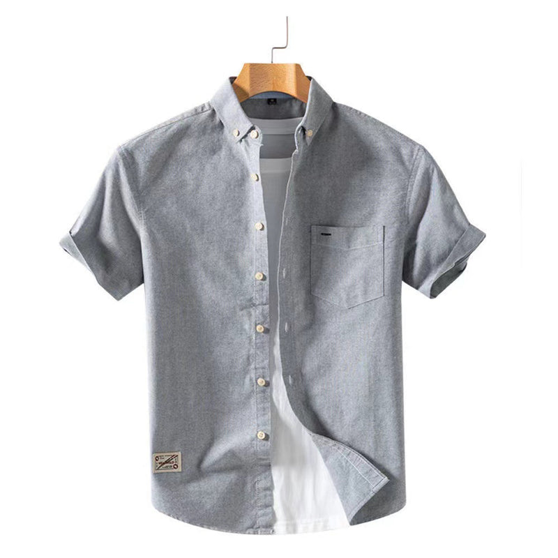 Men Beach T Shirts Summer Cotton Short Sleeve Shirt