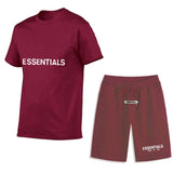 Fear of God Fog Essentials Fashion Brand Casual Short-Sleeved Shorts Suit Chest