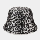 Leopard Fur Hat Autumn and Winter Fisherman Hat