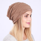 Women Winter Hats Men's and Women's Hats Sleeve Cap Autumn and Winter Knitting Earmuffs Hat