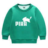 Children Pokemon Pikachu Hoodie Cold Protection Fleece Sweater Double-Layer Thickened
