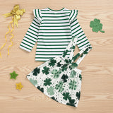 Children Saint Patrick's Day Baby Set Four-Leaf Clover Festival