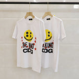 CDG Be Kind T Shirt  Smiley Face Print Street