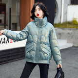 Women Winter Coats Puffer Jacket Down Coat Glossy Short Down Jacket Women's Winter Coat