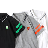Children T Shrits Summer Boys' Lapel Short Cotton Short Sleeve