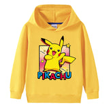 Children Pokemon Pikachu Hoodie Spring and Autumn Cotton Hooded Sweater