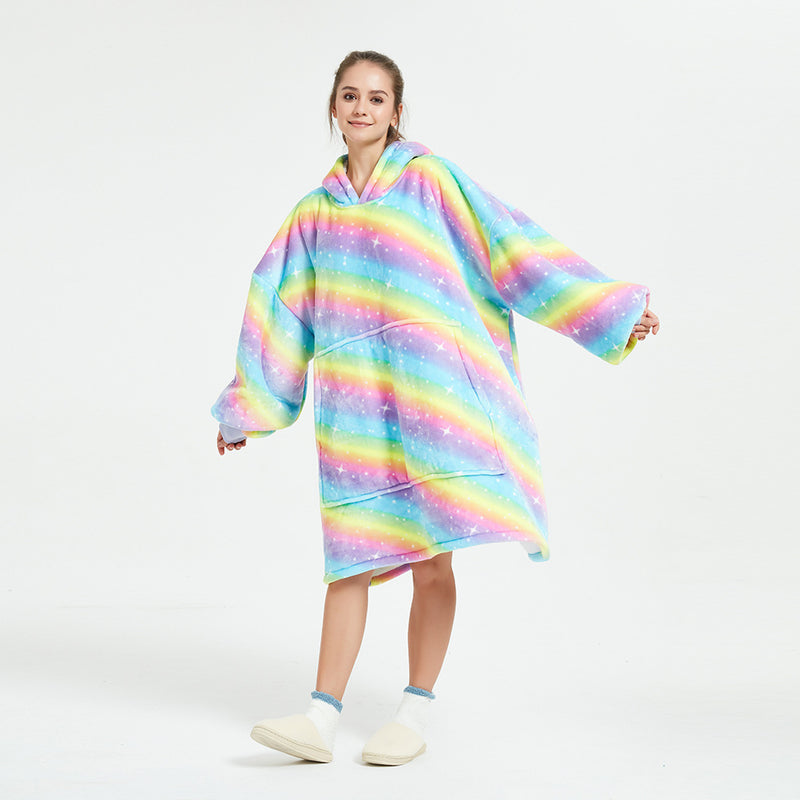 Hoodies Blankets Lazy Blanket Hooded Sweater Thermal Pajamas Autumn and Winter