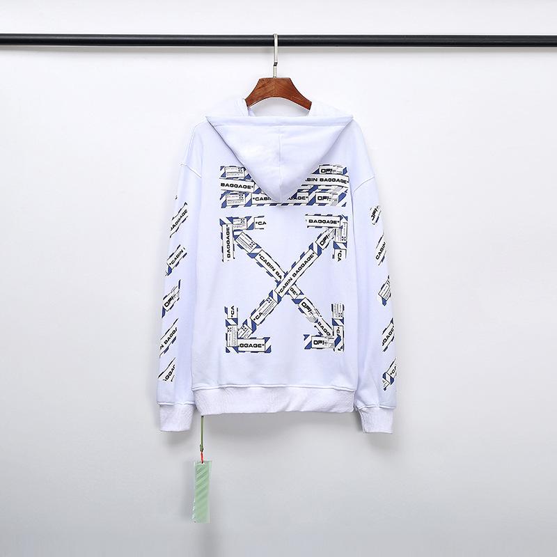 Arrow Print Cotton Terry  Owt hoodie