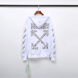 Arrow Print Cotton Terry  Owt hoodie