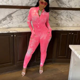 Autumn High Waist Hip Lift Tight Sports Jumpsuit