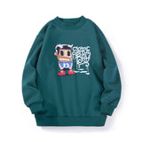 Children Boy Hoodie Autumn and Winter Fleece Sweater Printing