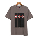 Marilyn Manson T Shirt Lightning Distressed T-shirt Men and Women Short Sleeve Loose